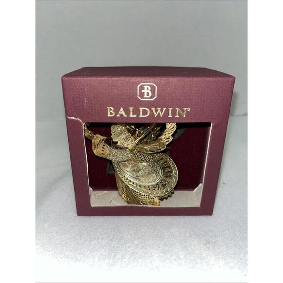 Baldwin Other - Baldwin 3D Angel With Star Gold Tone In Box